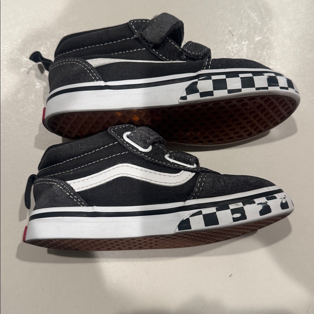 Vans Kids Black and Gray High-Top Sneakers - Picture 6 of 6